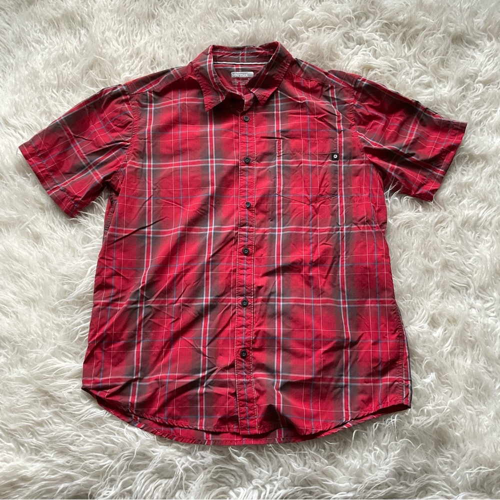 Marmot Plaid Button Down Shirt‎